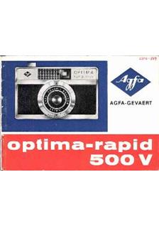 Agfa Optima 500 V manual. Camera Instructions.
